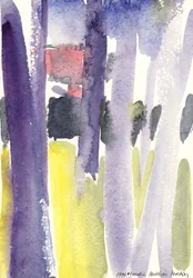Puut puutarhassa, 1997 (akvarelli)
