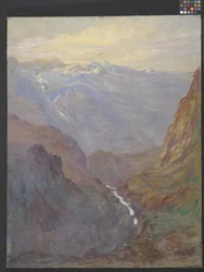 Rocky Mountain Scene (öljy kankaalle)