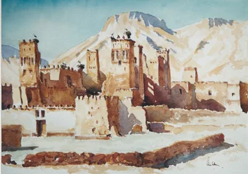 Tamdakht, aamu, 2000 (akvarelli)