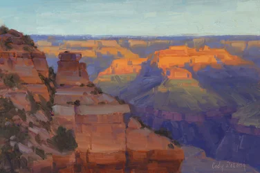 Auringonlasku Grand Canyonissa