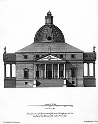 Mereworthin linnan korkeus, kaiverrus H. Hulsbergh, n. 1722-24
