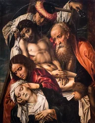 Laskeutuminen ristiltä, noin 1520 (tempera ja öljy puulle (tammi))