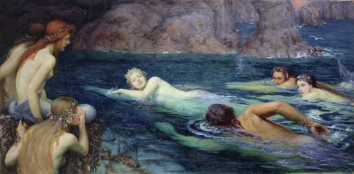 Kilpajuoksu merenneitojen ja tritonien kanssa, 1895