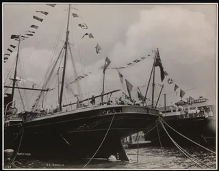 S.S. "Umbria" telakassa, n. 1897 (m/v valokuva)