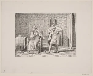 Kuvitus Svend Grundtvigille, "Marsk Stig: tanskalainen kansanlaulu 1200-luvulta", 1861