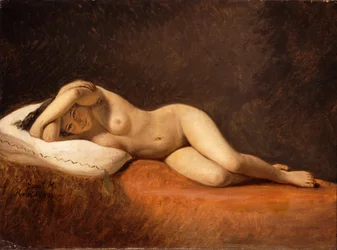 Lepäävä malli, 1839