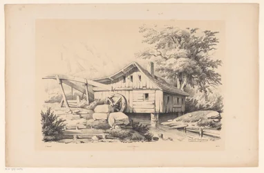 Vesimylly vuoristomaisemassa The Landscape (sarjan nimi)