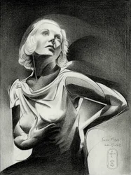 Elegantti nainen valossa