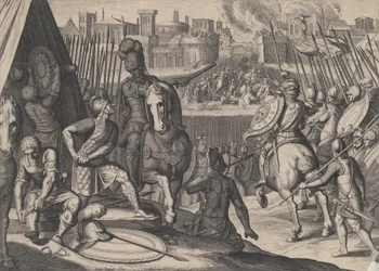 Levy 2: Bourbonin konstaapelin ottama Rooman kaupunki Kaarle V:n voitosta, 1614.