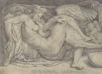 Leda ja joutsen, 1544-66.