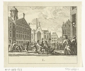Kapina Daniël Raapin hautajaisissa Amsterdamin Dam-aukiolla vuonna 1754