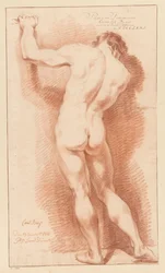 Seisova miesalasti, takaa katsottuna (1. palkinto 1771)