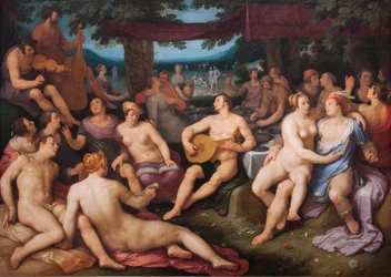 Ihmiskunta ennen tulvaa,1615 (öljy kankaalle)