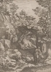 Maria Magdaleena katuva erämaassa, 1573.
