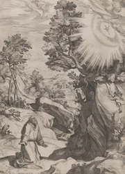 Pyhä Franciscus katuva erämaassa, 1575.