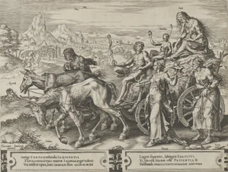 The Triumph of Want, teoksesta The Cycle of the Vicissitudes of Human Affairs, levy 6, 1564.