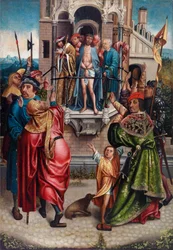 Ecce homo, Engebrechtsz., Cornelis (noin 1462-1527). Öljy puulle. Mitat: 91 x 63 cm. Yksityinen kokoelma