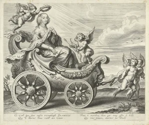 Clara Isabella de Ligne-Arenberg (?) voittovaunussa