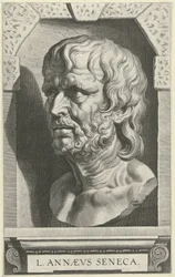 Portretbuste van Seneca
