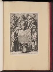 Otsikko sivulle Balthasar Cordier, Chain of Sixty Qvinqve Graecorvm Patrvm in S. Lvcam...