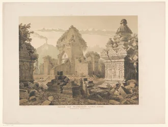 Tjandi Sehoen raunio Prambananin rauniot. Tjandi Sewo. Residence Surakarta (nimi esineessä)