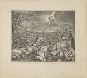Abraham lähtee Sikemiin / Ilmoitus paimenille Royal Bible (sarjan nimi)