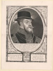 Espanjan kuningas Filip II (painettu)