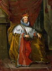 Luca Giustinianin (1586-1651) muotokuva geenien dogesta vuosina 1644-1646 Cornelis De Waelin (1592-1667) maalaus 1644-1649 su. 40x30 cm Yksityinen kokoelma
