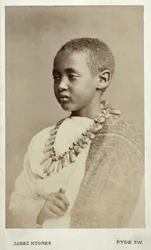 Prinssi Alamayu, keisari Theodor II:n poika, Ryde, Englanti, 1868 (albumiprintti)