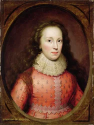 Naisen muotokuva, joka on perinteisesti tunnistettu Arundelin kreivitärnä, 1619
