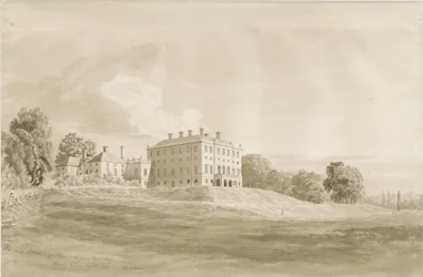 Patshull House: seepiapesupiirustus, elokuu 1820