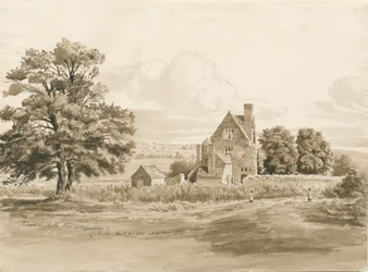 Tettenhall - Perton Hall: seepiapesupiirustus, 9.8.1820 (piirustus) (piirustus)