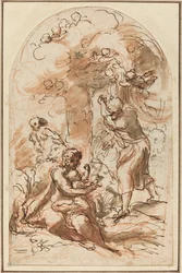 Tutkimus "Madonna della Scodellalle" [recto]