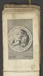 Putto tabletilla Putti kuvaa Jumalan sanaa (sarjan nimi) Verbum Dei (sarjan nimi)