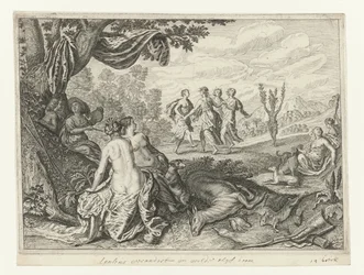 Apulian Shepherd muuttui oliivipuuksi Metamorphoses of Ovid (sarjan nimi)