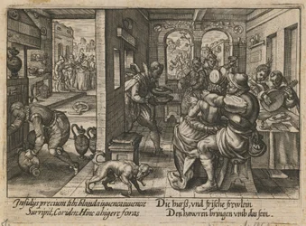 Juhla muusikoiden kanssa, n. 1600