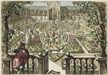 Spring Garden, kirjasta "Hortus Floridus", julkaistu 1614-1515 (katso myös 172301)
