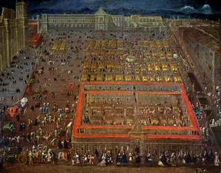 Mexico Cityn keskusaukio, 1695