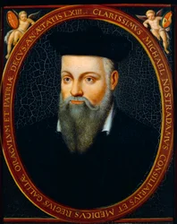 Michel de Notre Damen muotokuva nimeltä Nostradamus (Saint-Remy-de-Provence