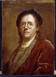 Omakuva. Jan (Jean) Kupecky (Kupetzki) (1667-1740) työ, öljy pahville. Tšekki Art