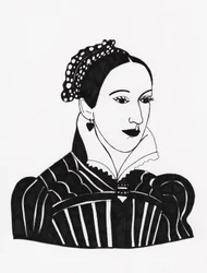 Mary Queen of Scots, 2017 (huopakynä paperille)