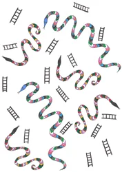 Snakes  Ladders, 2024 (sekatekniikka)