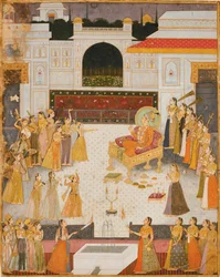 Iltaesitys Maharaja Abhai Singhille