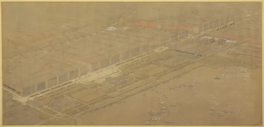 Kilpi 114 Chicagon suunnitelmasta, 1909: Chicago. Ehdotettu Boulevard ja Parkway Michiganissa...
