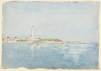 Sketch Otettu Algerissa, Pohjois-Afrikassa, Travel Sketch, 1896.