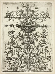 Ornamentti arabeskeilla, 1526/30, painettu 1684
