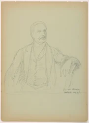Piirustus, herra Sheldon Istuu