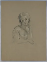 Piirros, mahdollinen luonnos "Marth", 1860.