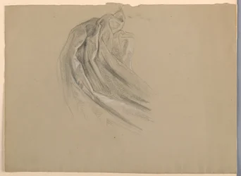 Piirustus, luonnos "A Magdalen", D, 1852.