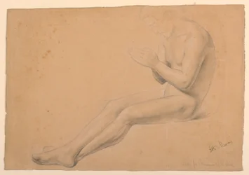 Piirros, tutkimus "Sairaiden ehtoollinen", 1844-45.